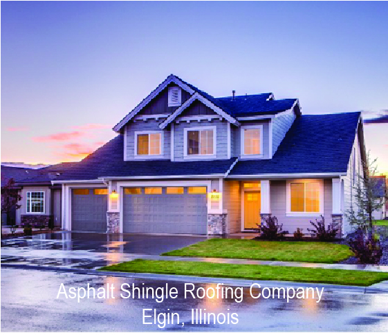New construction home with gorgeous asphalt shingle roof