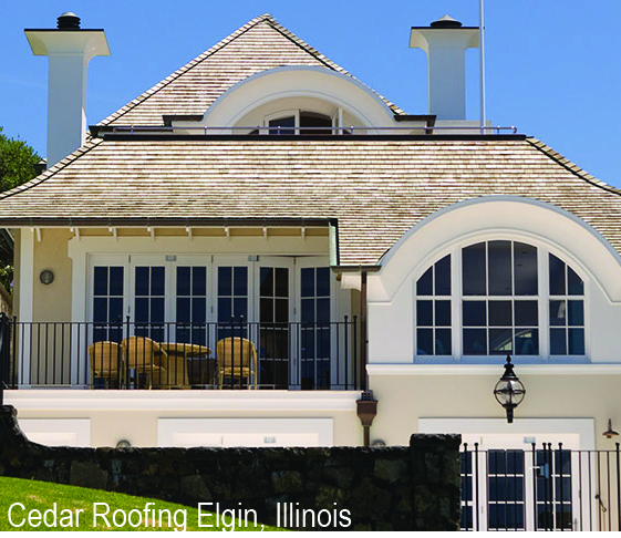 Elgin home with stunning cedar shake roof replacement
