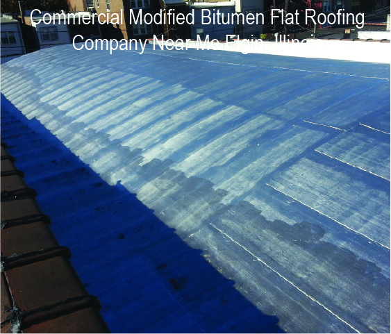 Commercial Modified Bitumen Flat Roof Replacement Near Me Elgin, Illinois