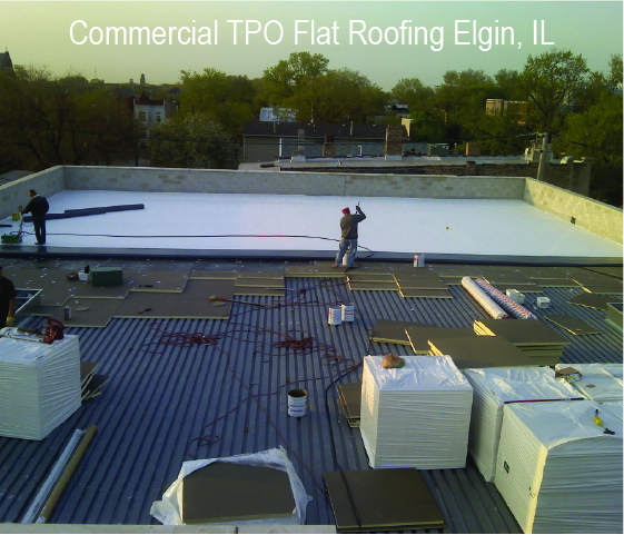 Commercial TPO Flat Roofing Elgin, IL