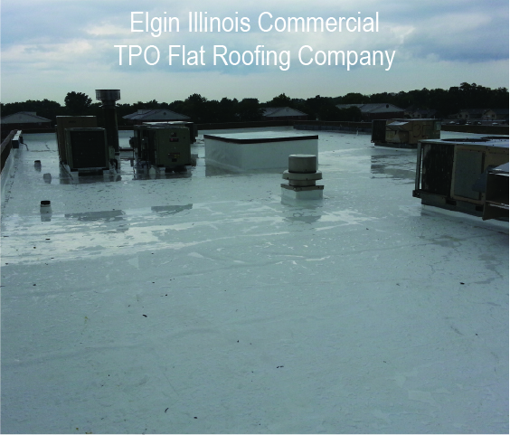 Elgin, Illinois Commercial TPO Flat Roofing Company