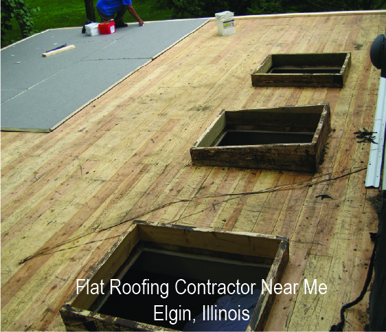 Flat Roofing Contractor Near Me Elgin, Illinois