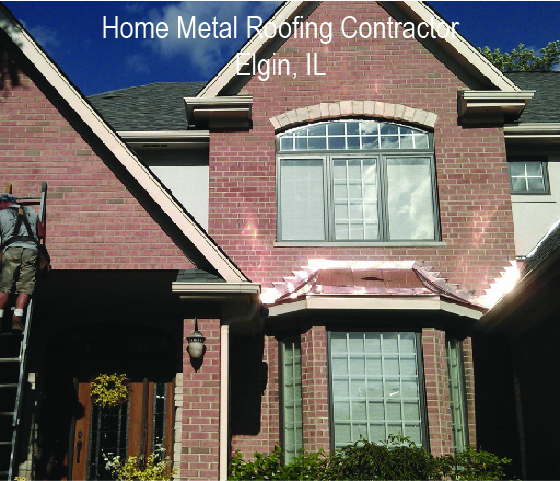 Home with metal roof accents in Elgin, IL